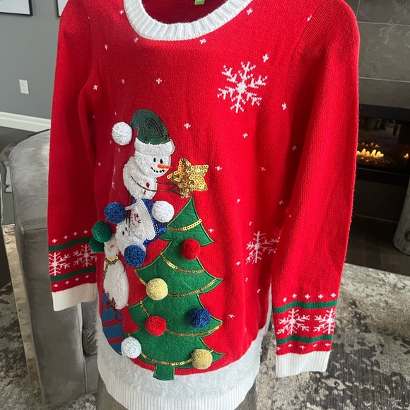 Cutest 🎄☃️cuddly ugly Christmas sweater 🎄☃️size small ☃️❄️🎄 - Picture 7 of 14